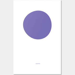 Circular - Crayola Violet Blue Posters and Art